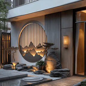 Elegant LED outdoor wall light