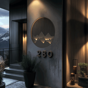 Elegant LED outdoor wall light