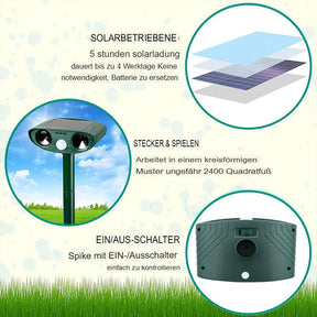 Solar Tiervertreiber Sensor