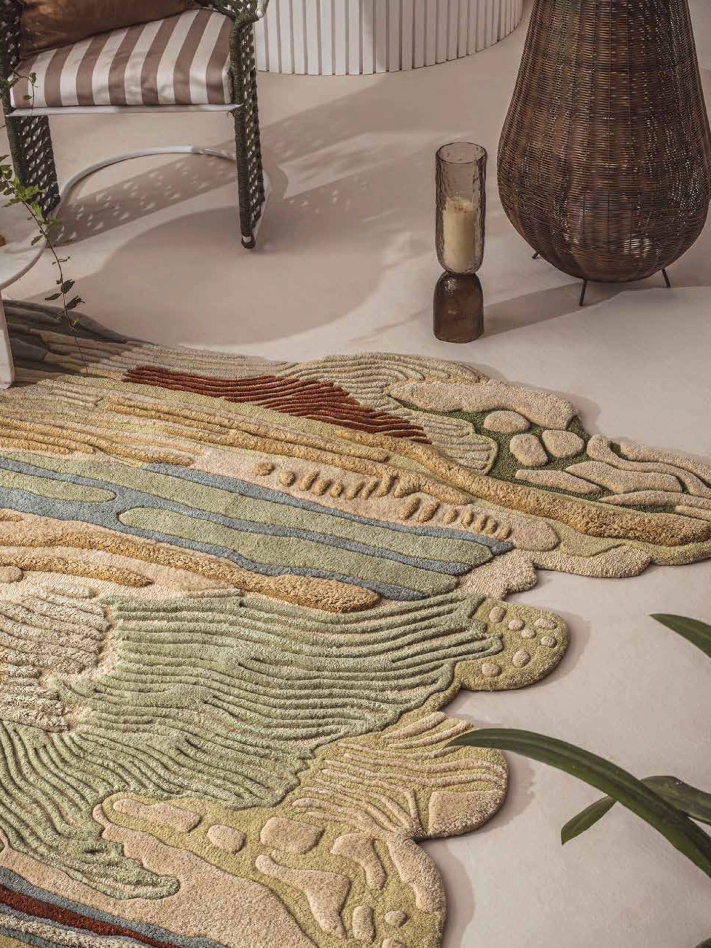 Moderner Wollteppich 200x300 240x340 300x400 groß für Wohnzimmer Schlafzimmer