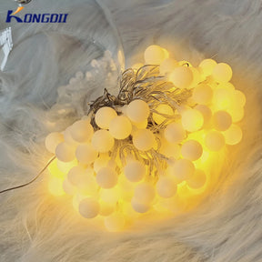 LED Kugel-Lichterkette 13m für Weihnachten
