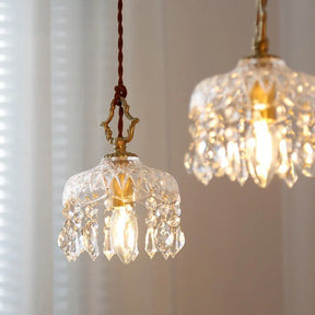 Kristall Glas Pendelleuchte