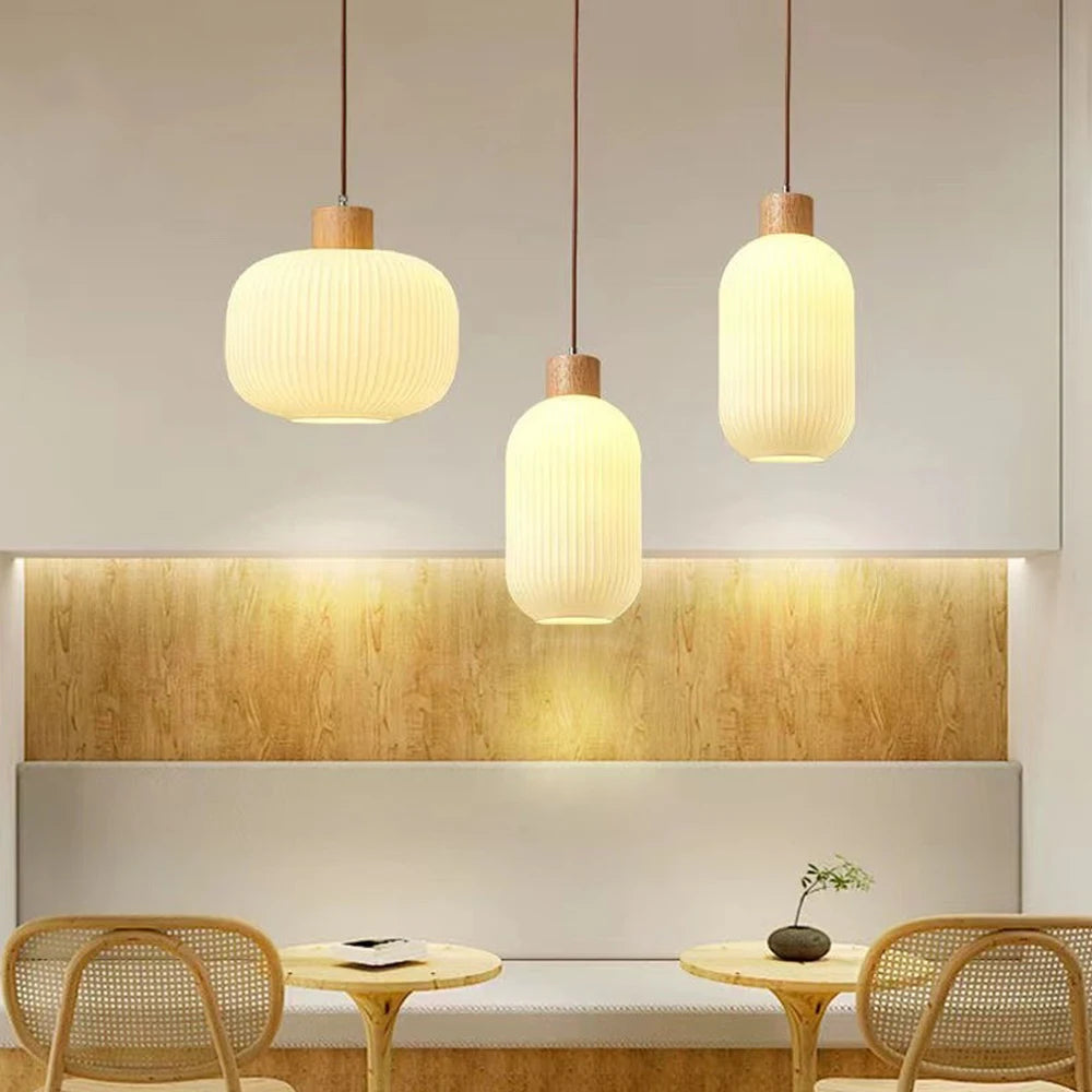 Aster Maison | Pendelleuchte aus Glas im Japanischen Stil