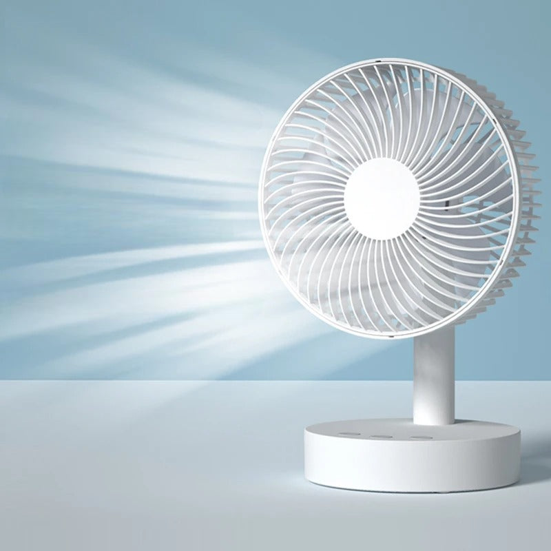 Wiederaufladbarer oszillierender Tischventilator