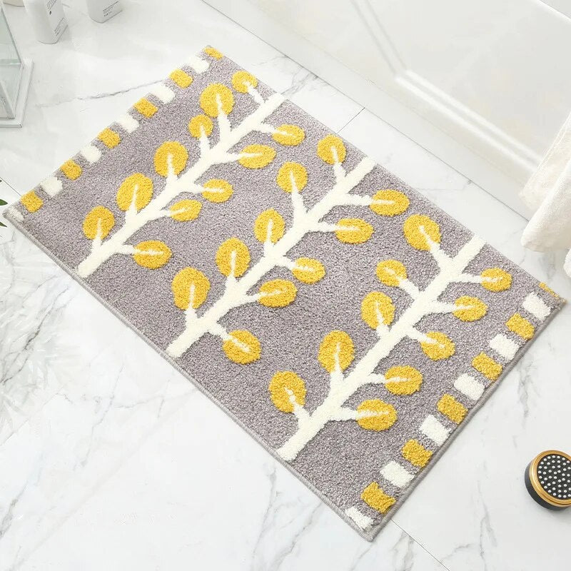 Tapis de salle de bain Feuille et plantes de luxe 