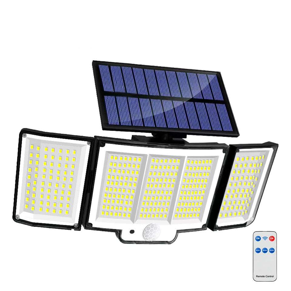 LED-Solar-Wandleuchte mit Bewegungsmelder