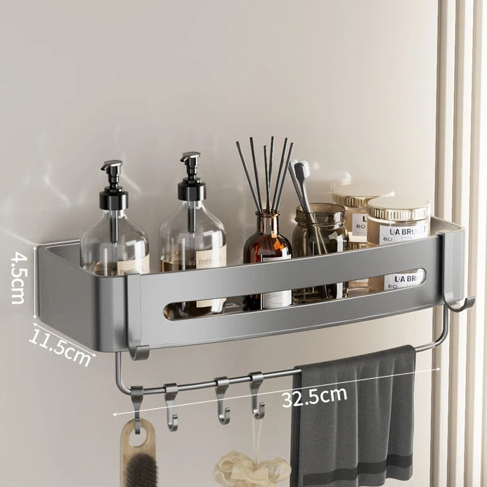 Aluminium-Badezimmerregal, bohrfrei erhältlich