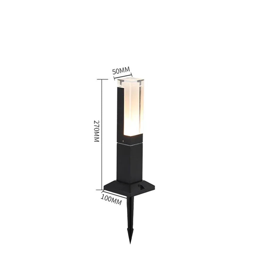 LED-Pollerleuchte mit Bewegungsmelder