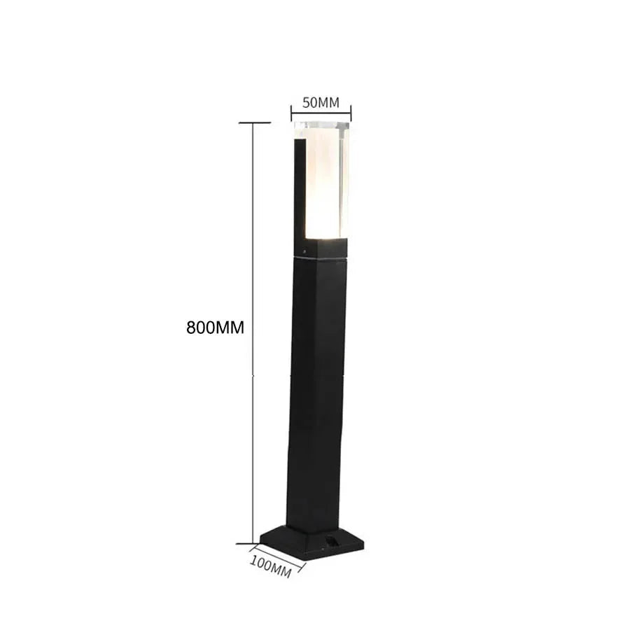 LED-Pollerleuchte mit Bewegungsmelder