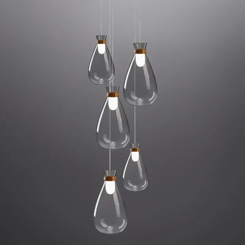 Minimalistische Glas Hängeleuchte