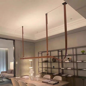 Luxus Leder Pendellampe