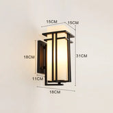 Elegante Außenwandleuchte mit Lichtspiel