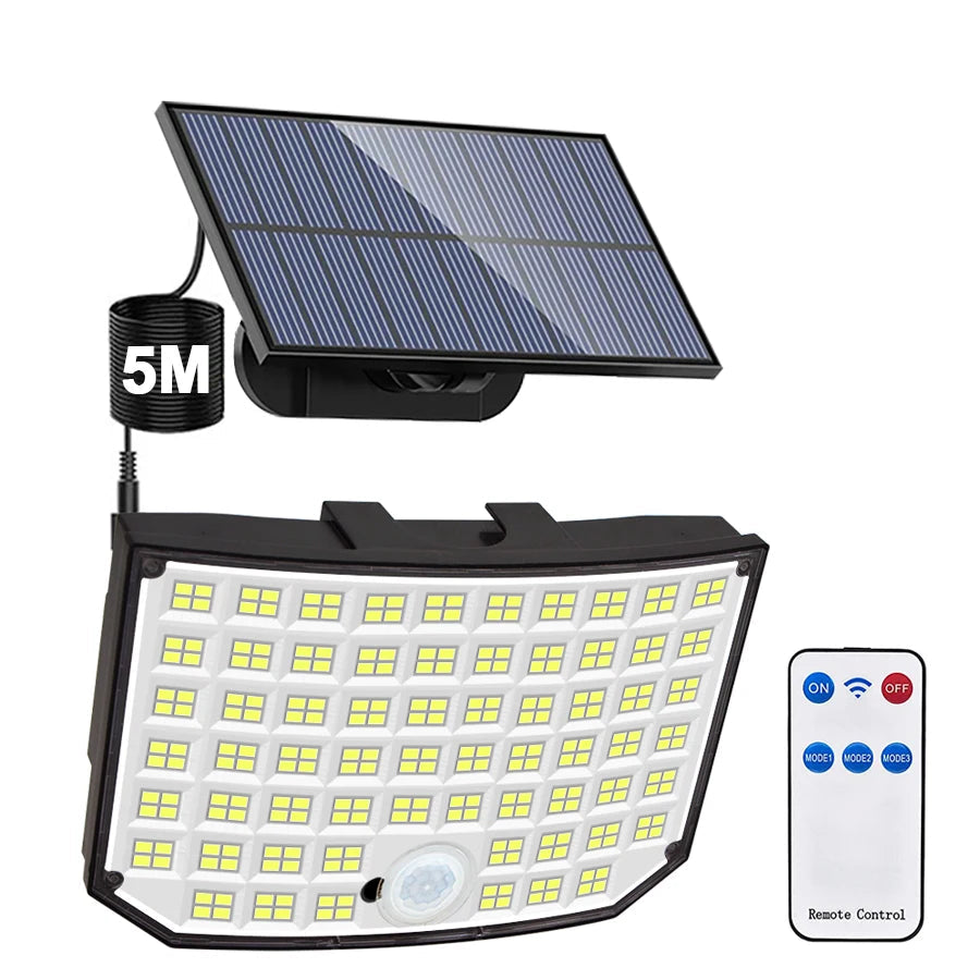 LED-Solar-Wandleuchte mit Bewegungsmelder