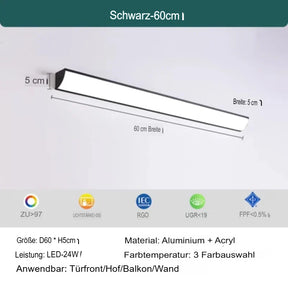 Modern LED outdoor wall light