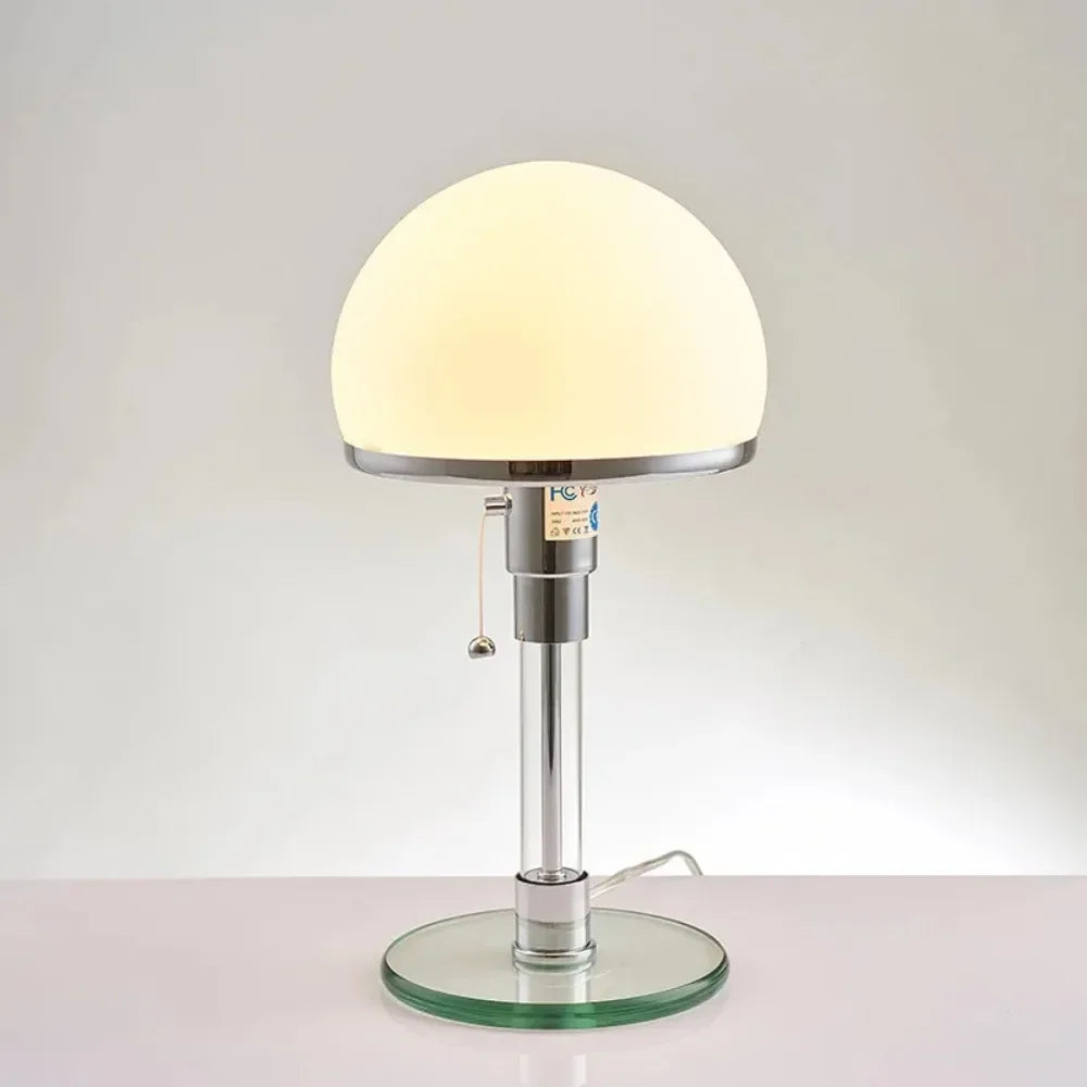 Wilora Bauhaus Glas-Tischlampe