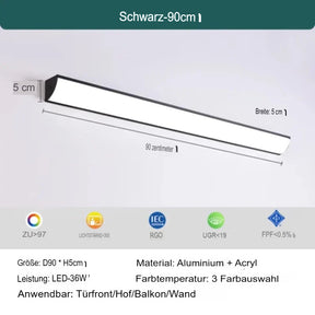 Modern LED outdoor wall light