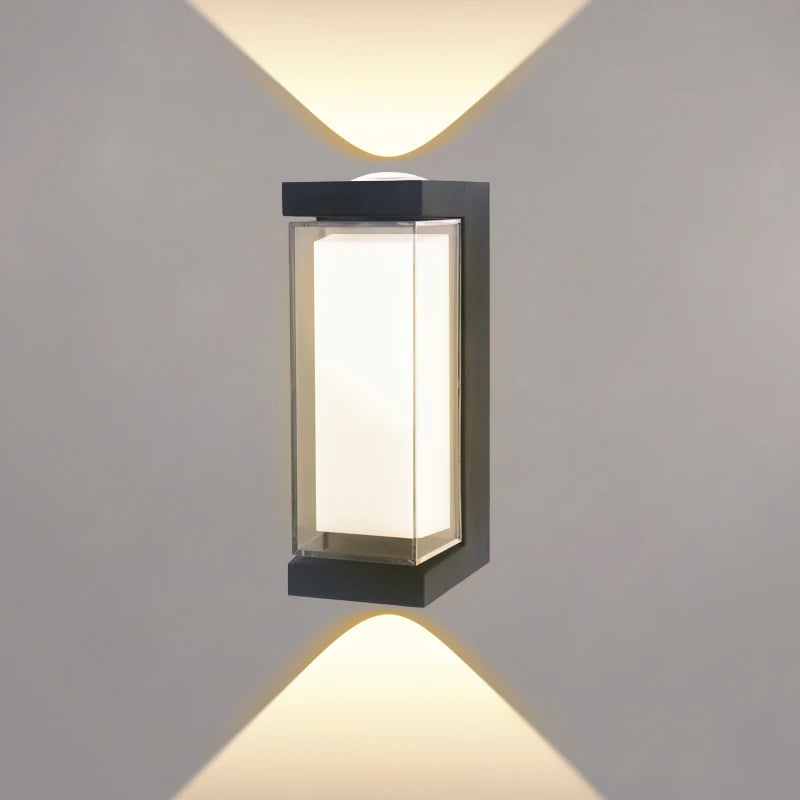 Minimalistische LED-Wandleuchte nach oben und unten gerichtet