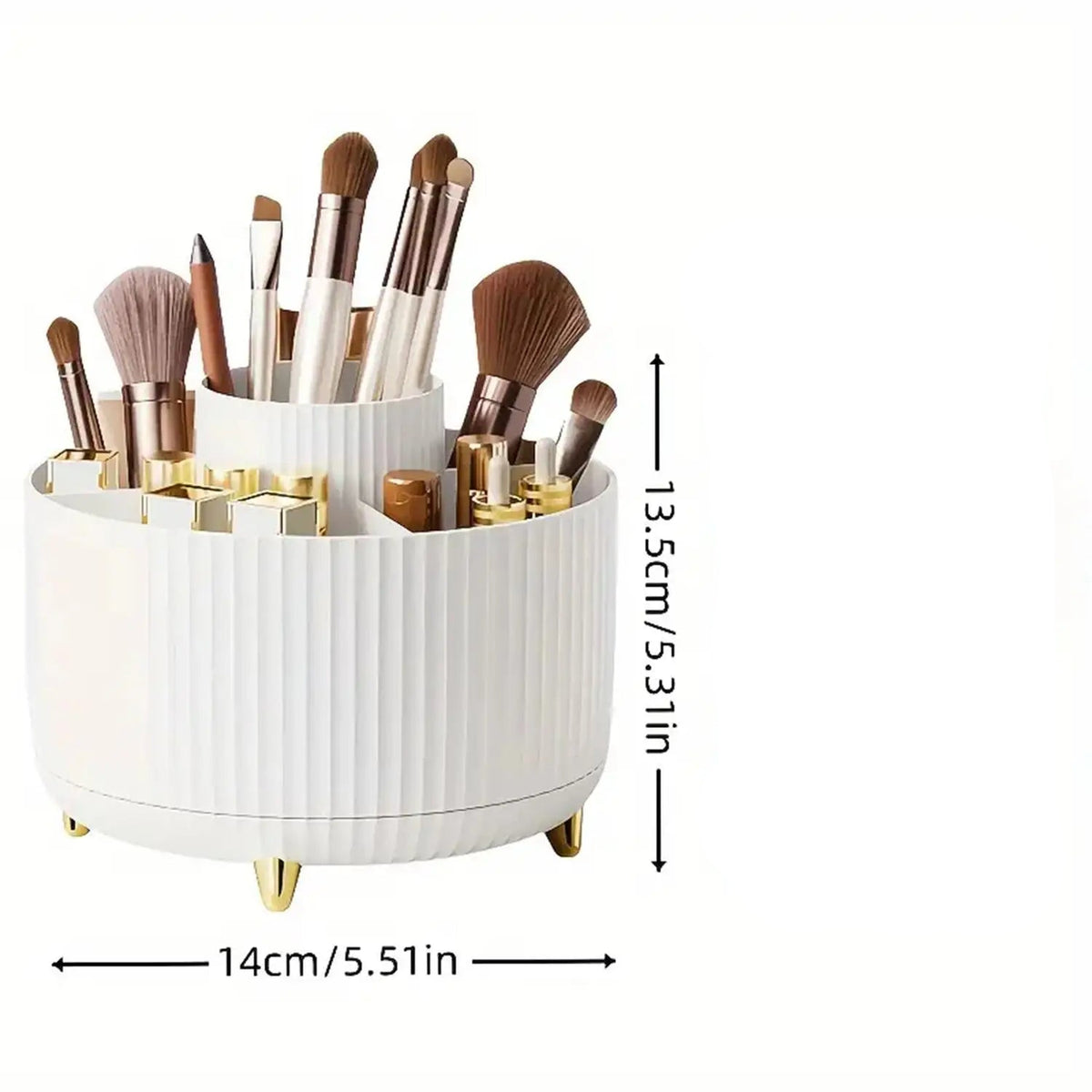 360° drehbarer Make-up- und Kosmetikorganizer