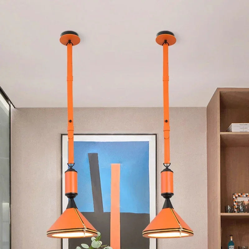 Designer Leder Kronleuchter