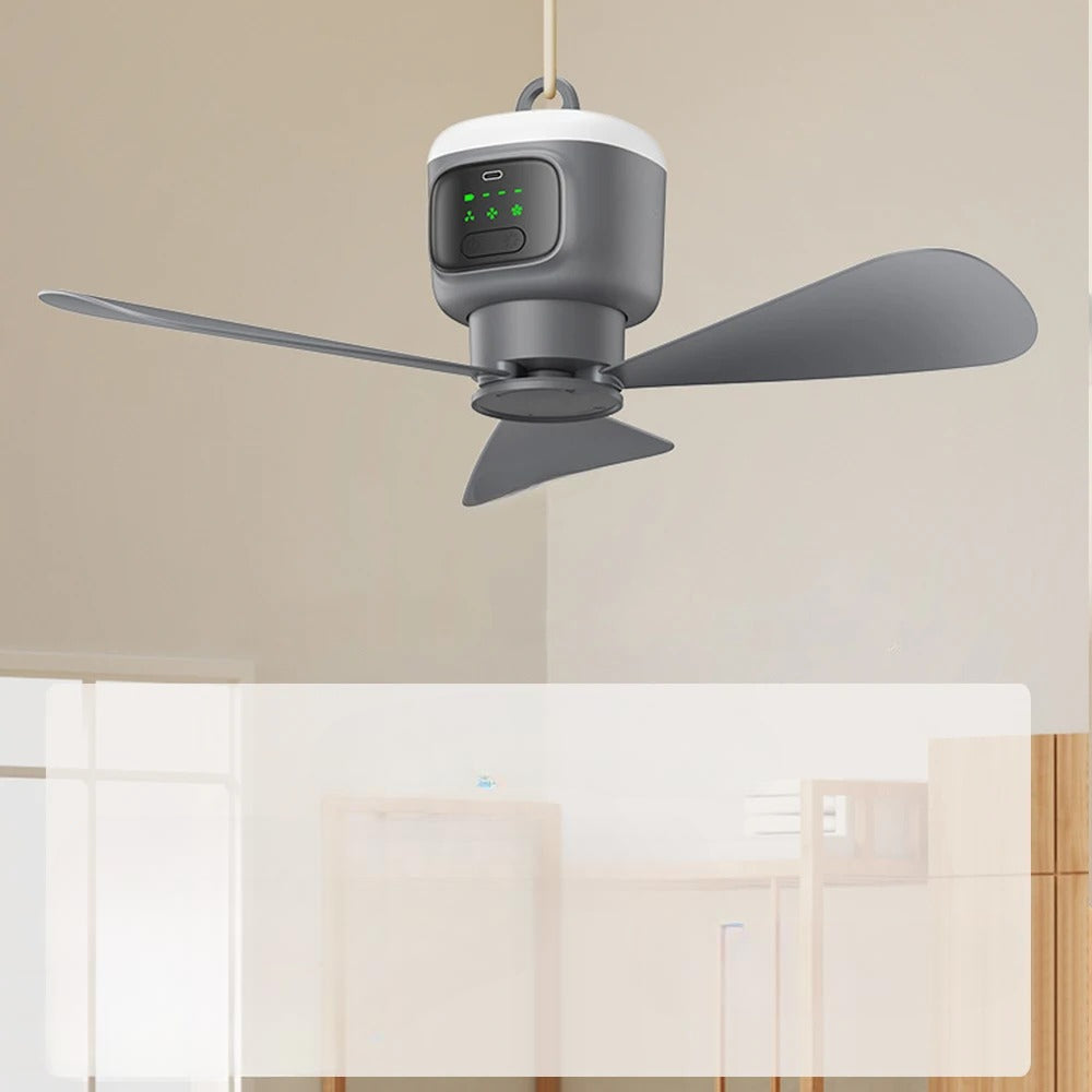 Wiederaufladbarer Camping-Deckenventilator