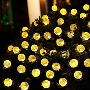 Solar Kristallkugel Lichterkette für Weihnachten & Gartenparty