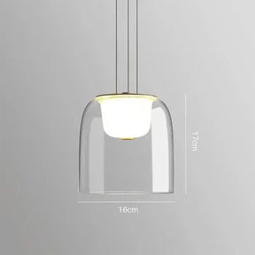 Transparente Glas Hängelampe