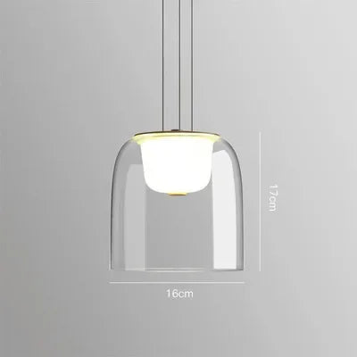 Transparente Glas Hängelampe