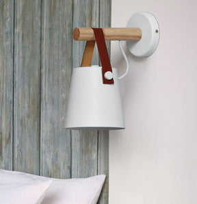 NordLicht houten wandlamp 