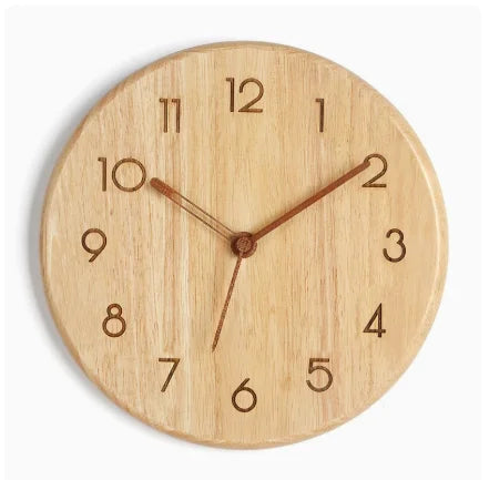 Japanische Wanduhr aus Holz
