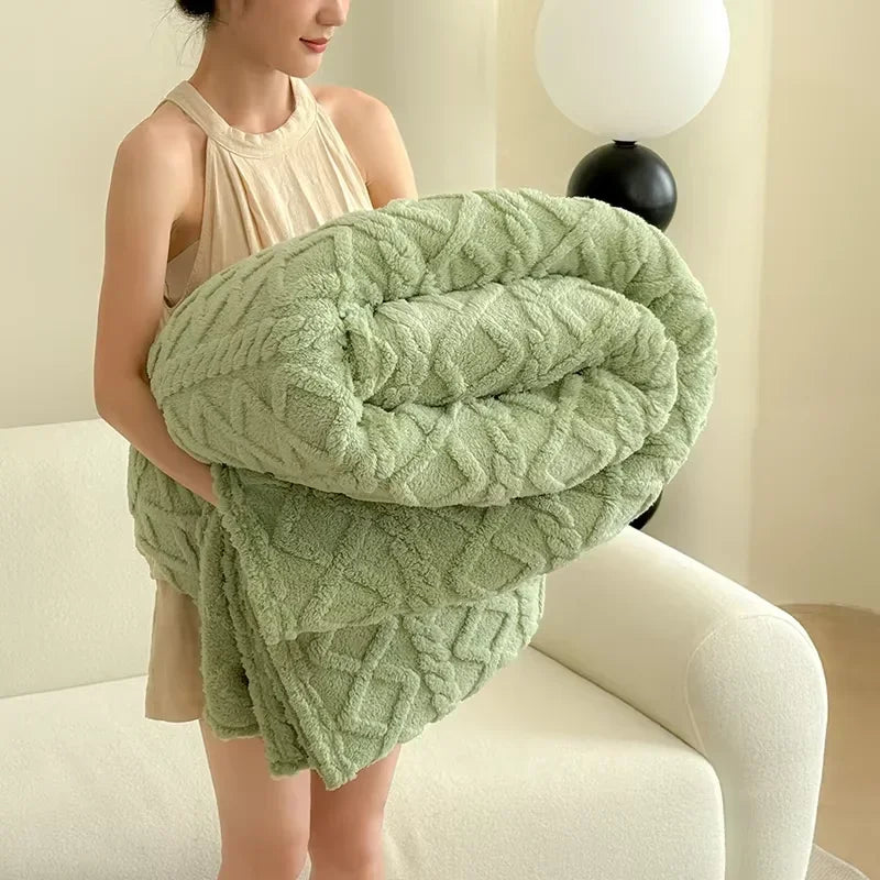 Premium-Komfortdecke aus Korallenfleece