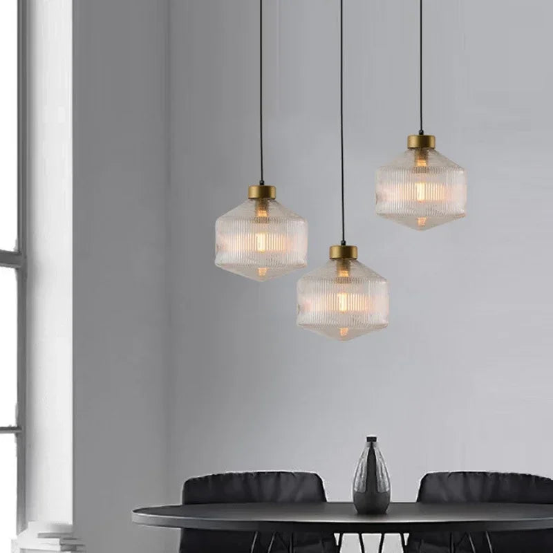 Loft Style Glas Pendelleuchte