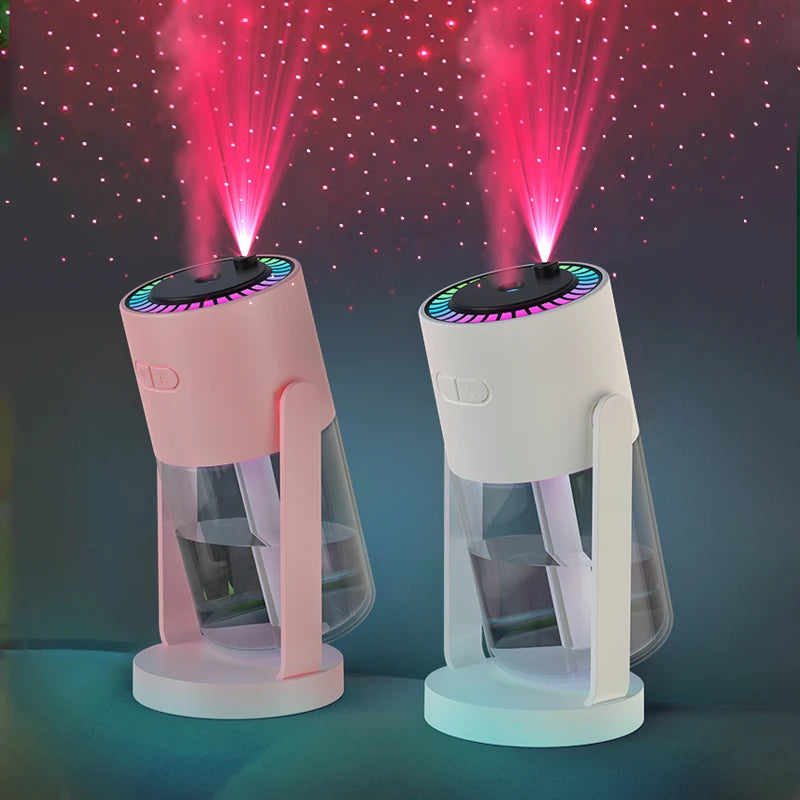 LED Projection Humidifier with Star Effect – 2-in-1 Aroma Diffuser &amp; Night Light