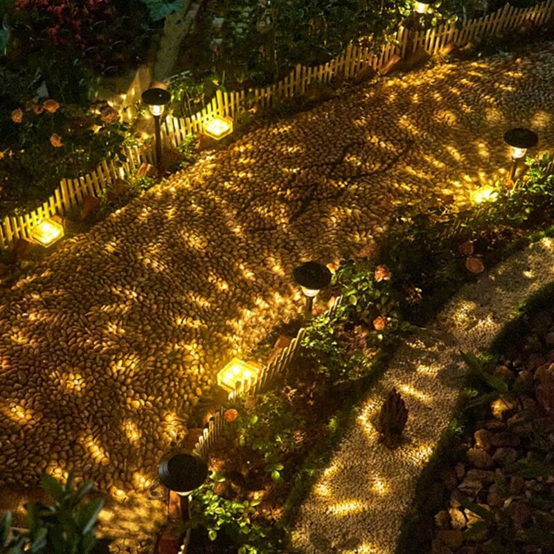 Solarbetriebene LED-Gartenleuchten