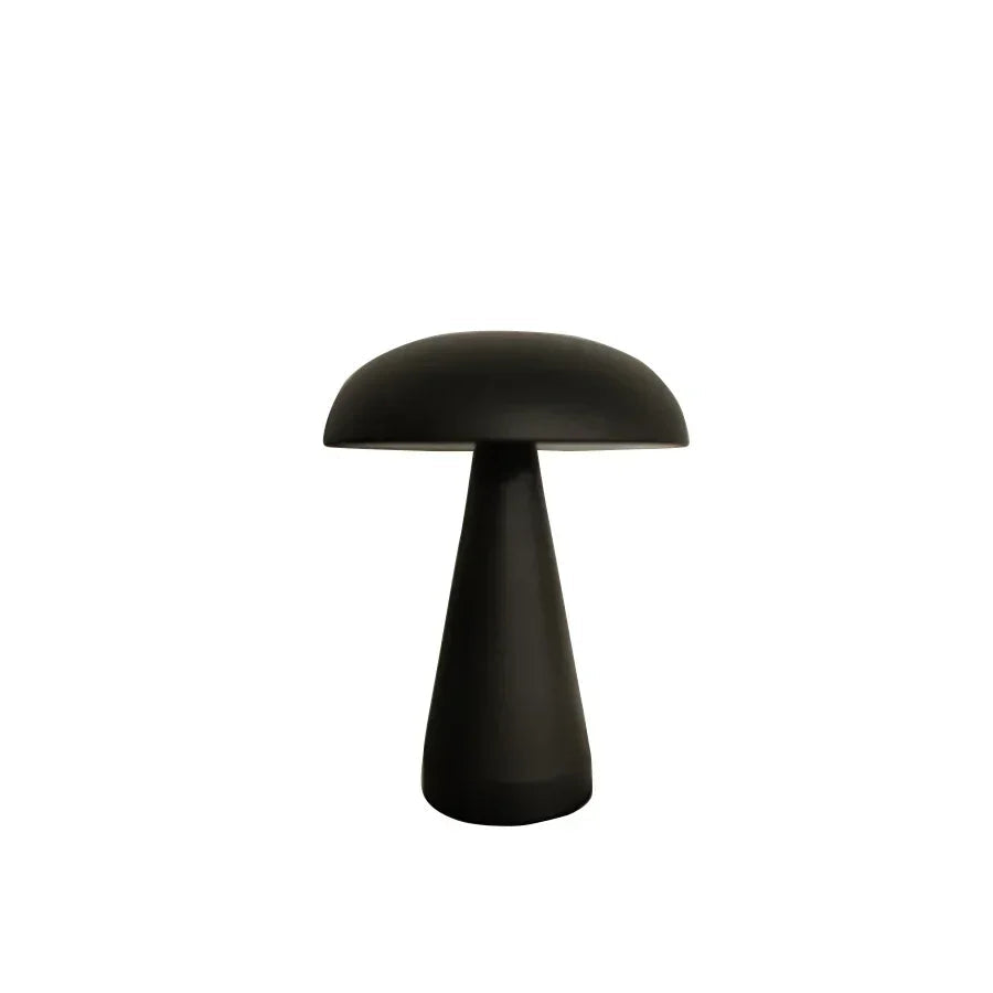Retro-Tischlampe in Pilzform, wiederaufladbar