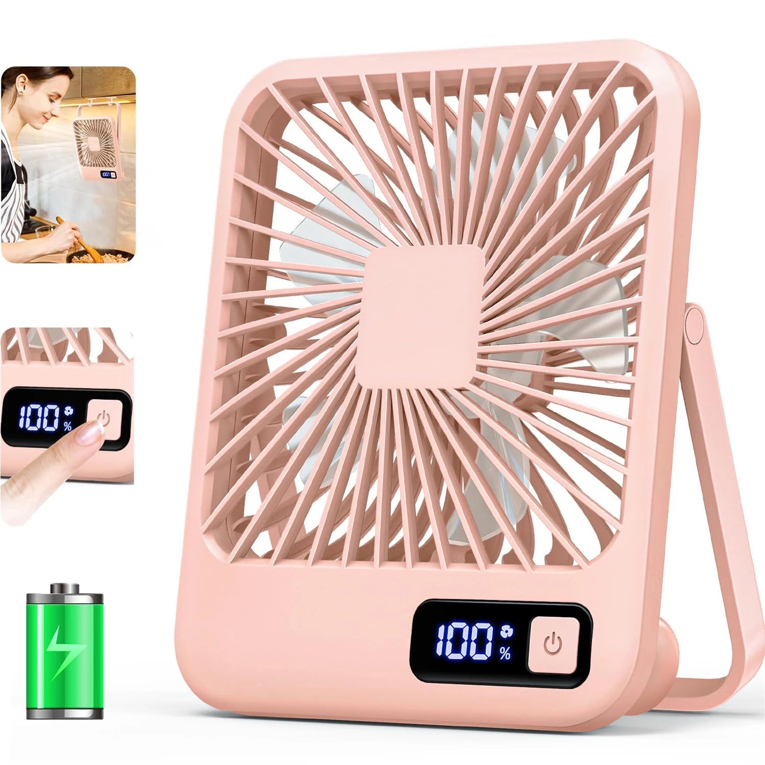Tragbarer wiederaufladbarer USB-Tischventilator
