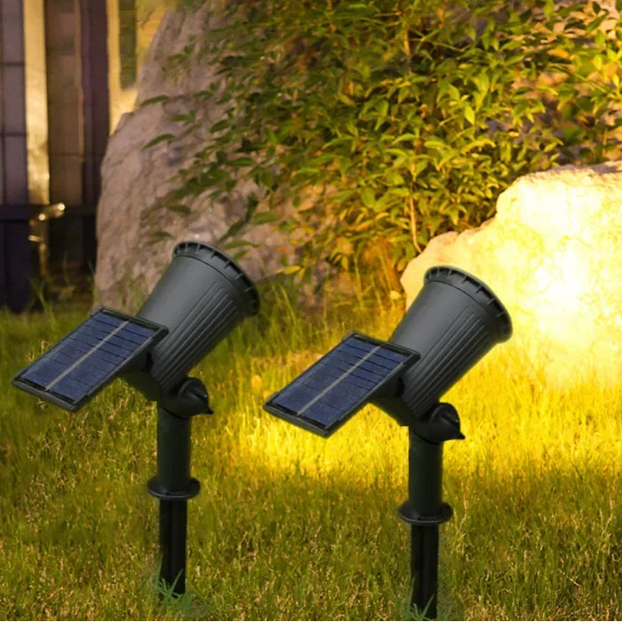 Solar-Gartenstrahler mit einstellbarer Helligkeit