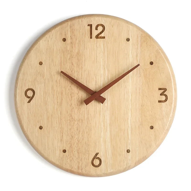 Japanische Wanduhr aus Holz