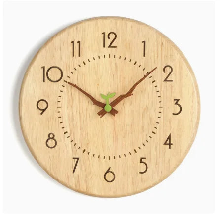 Japanische Wanduhr aus Holz