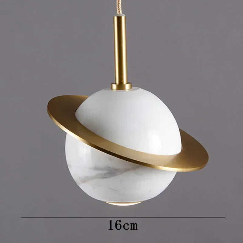 Elegante Marmorbasis Pendelleuchte