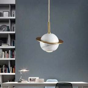 Elegante Marmorbasis Pendelleuchte