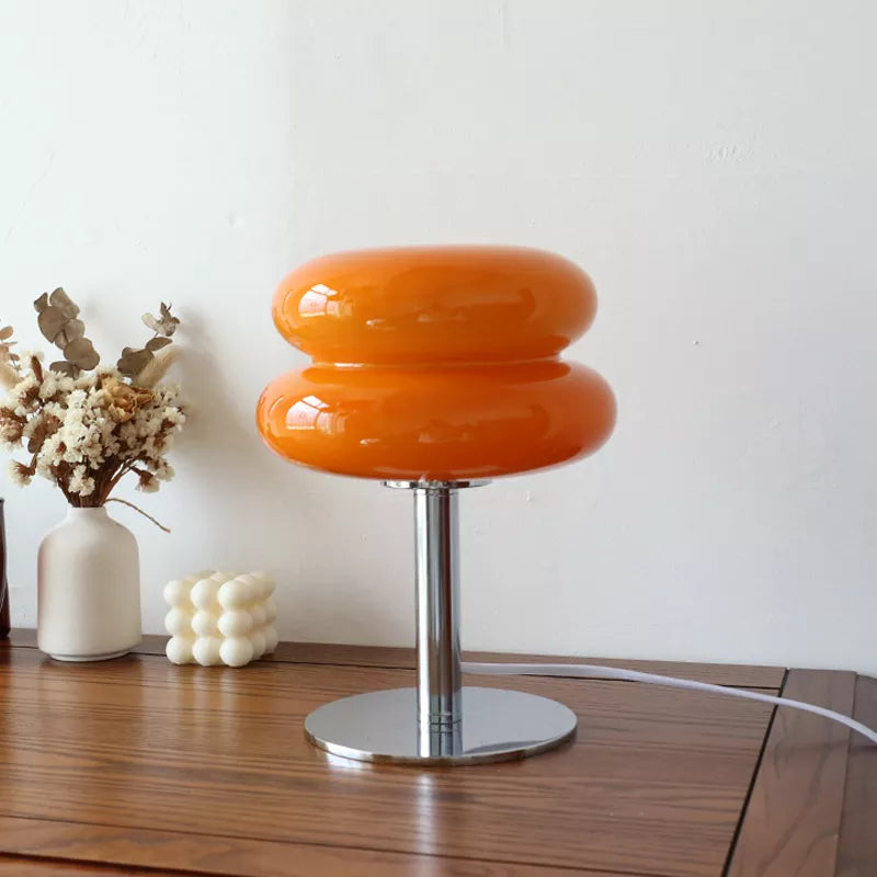 Lampe de table en verre Macaron