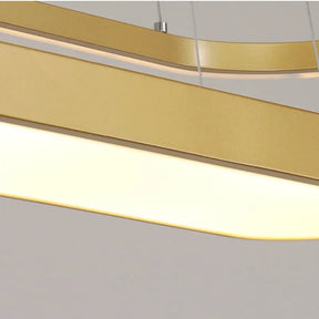 Gold Schwarz LED Kronleuchter