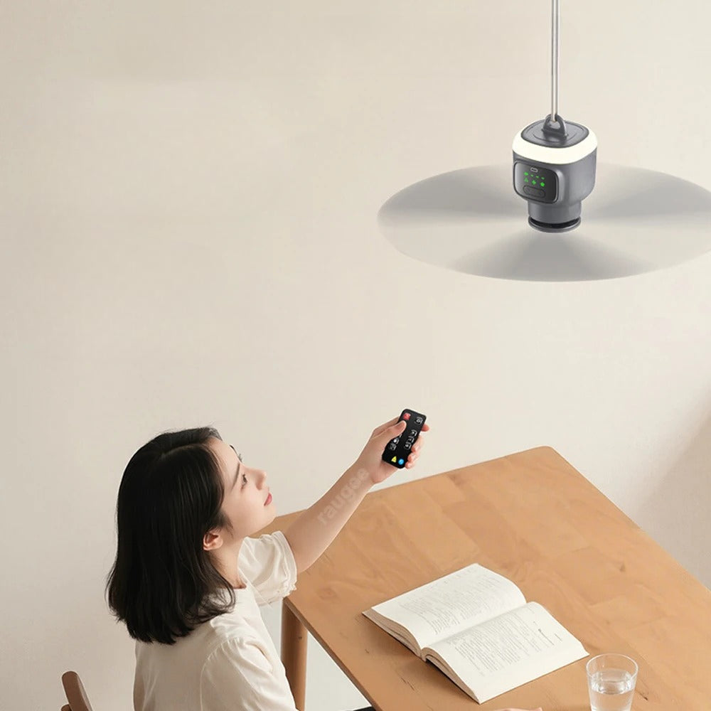 Wiederaufladbarer Camping-Deckenventilator