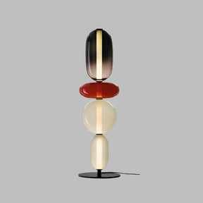 Design vloerlamp met kleurdetails