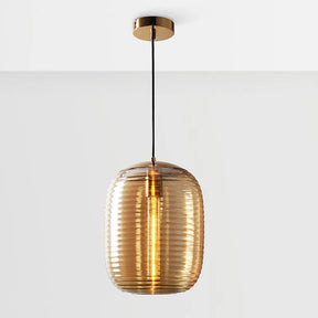 Postmoderne Glas Pendellampe