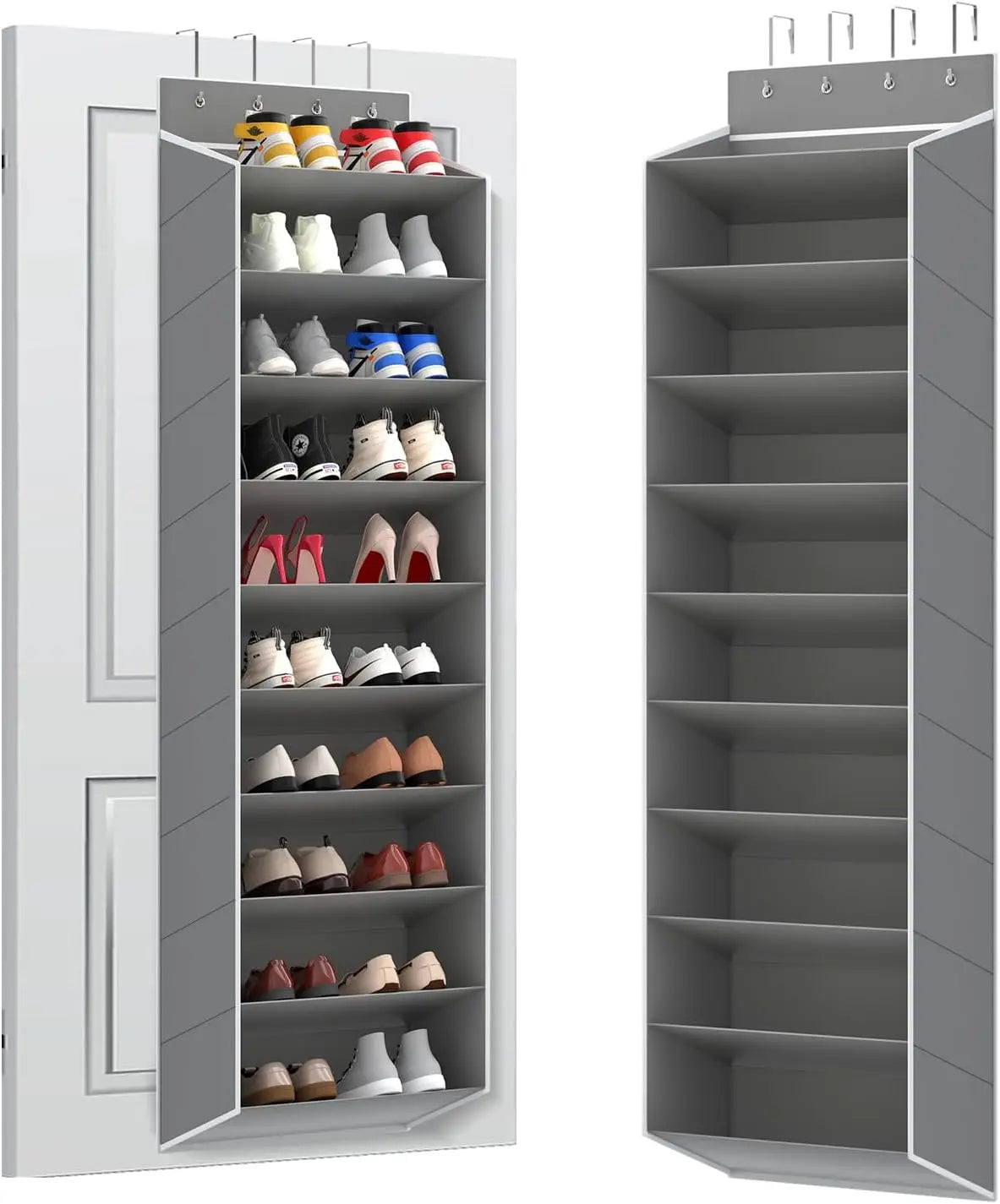 Schuh-Organizer mit tiefen Fächern zur Türbefestigung