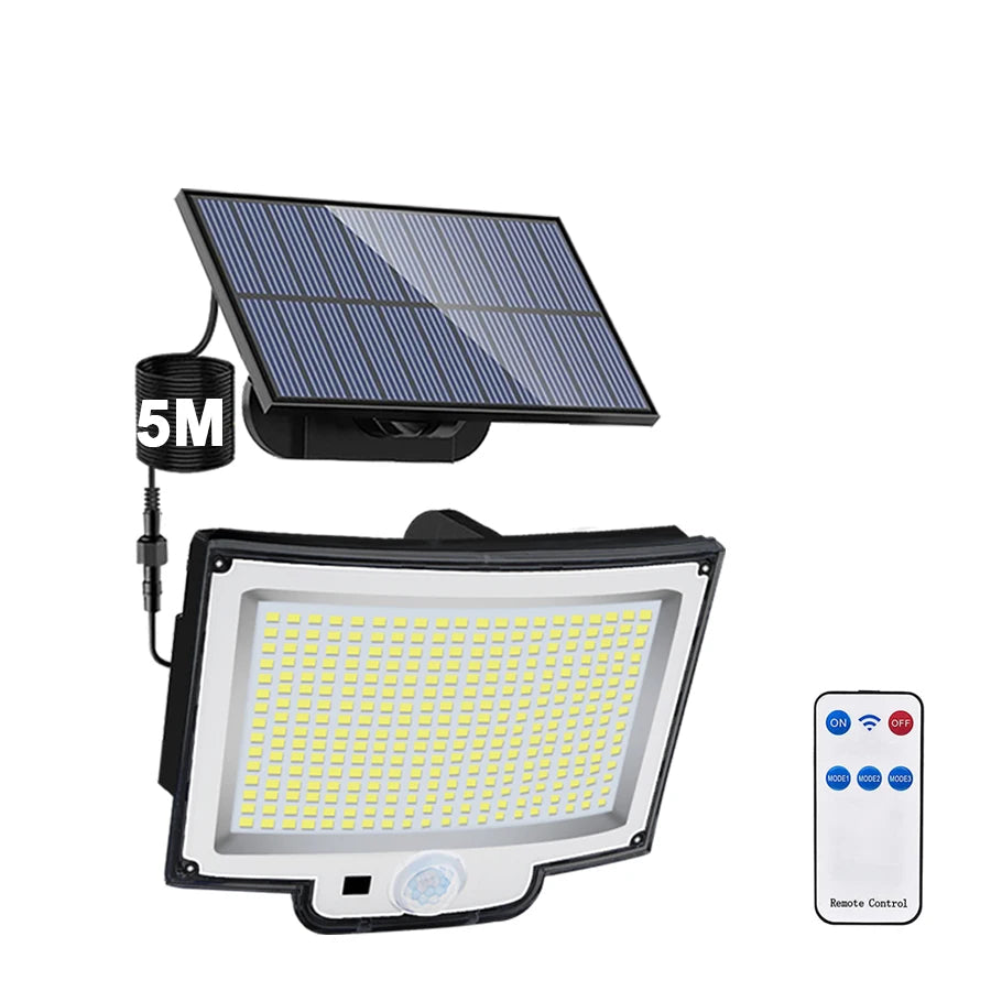 LED-Solar-Wandleuchte mit Bewegungsmelder