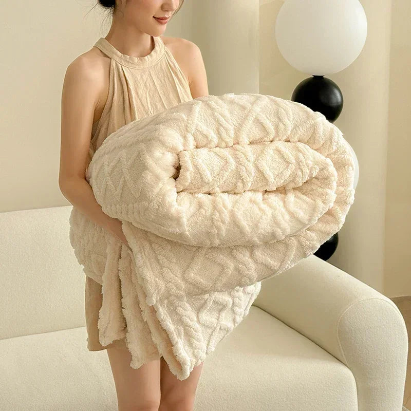 Premium-Komfortdecke aus Korallenfleece