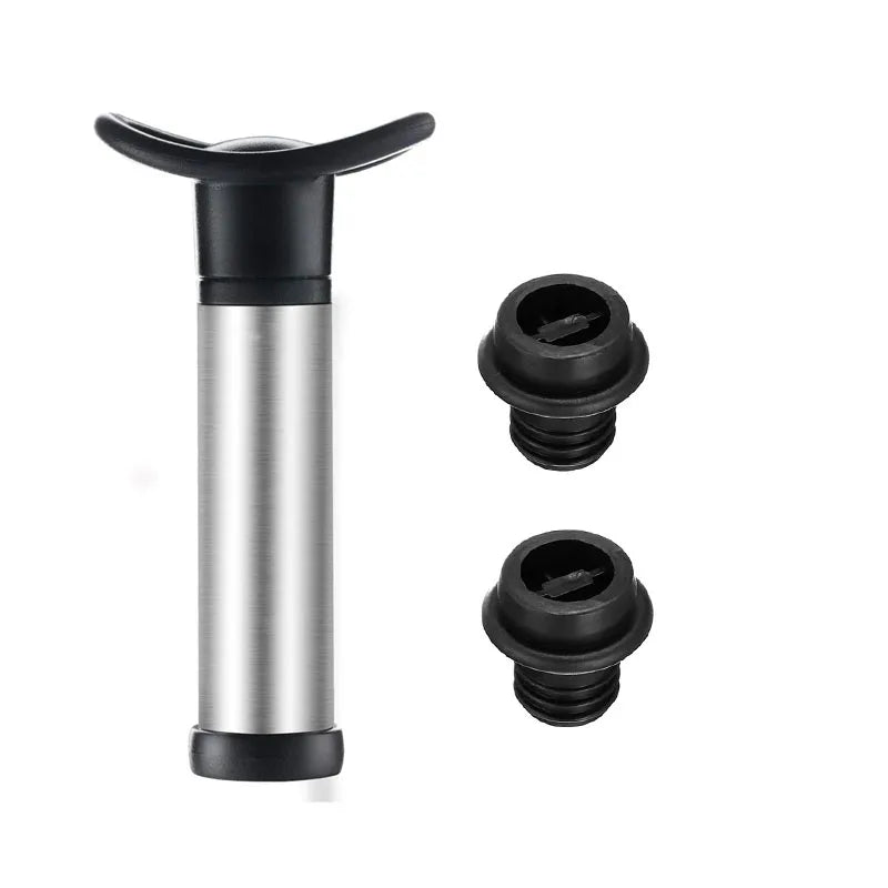 Vakuum-Weinflaschenverschluss-Set mit Handpumpe