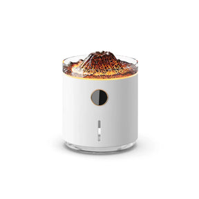 Flame humidifier with aroma 